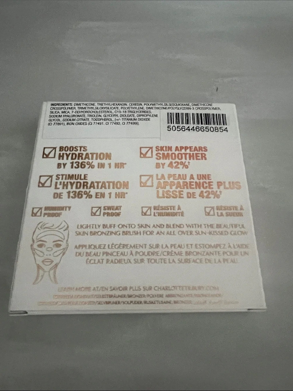 Charlotte Tilbury Beautiful Skin Sun-kissed Glow Bronzer NEW in package 2 medium